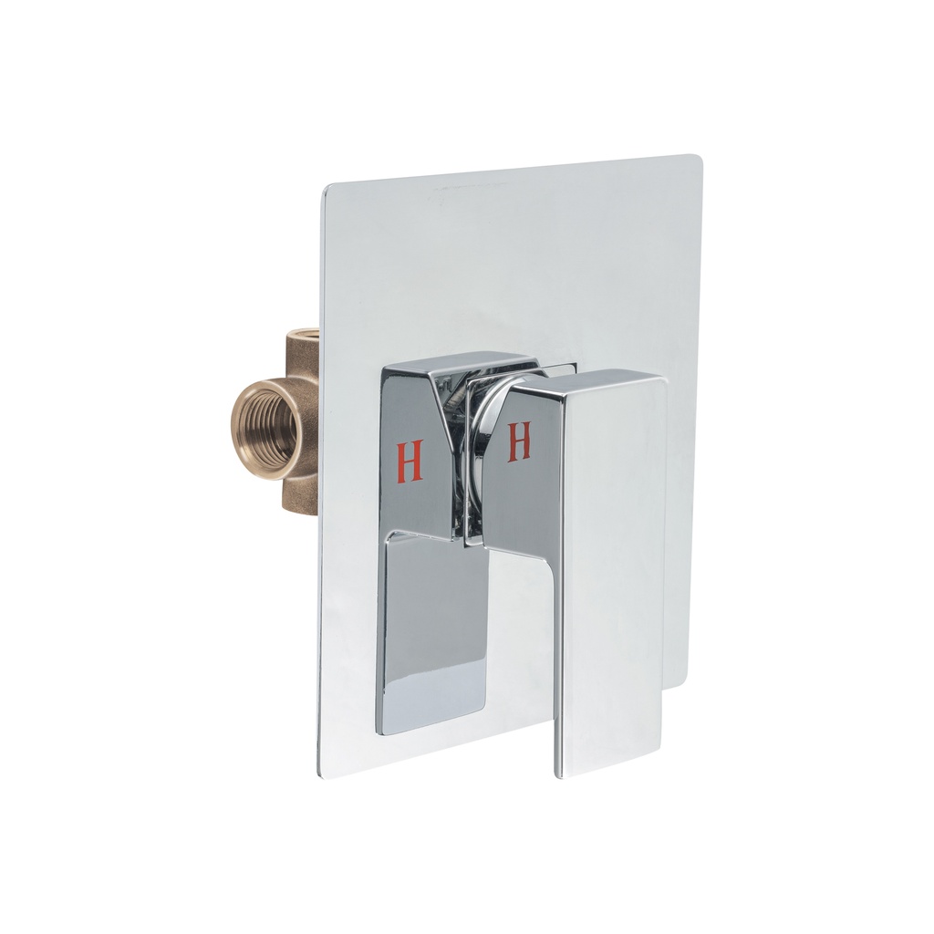 Monomando para regadera sin desviador, cromo, FOSET KUBO - Pag 487