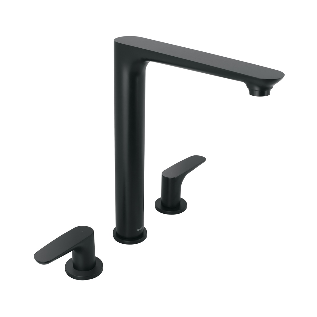 Mezcladora cuello alto para fregadero, negro, FOSET RIVIERA - Pag 491