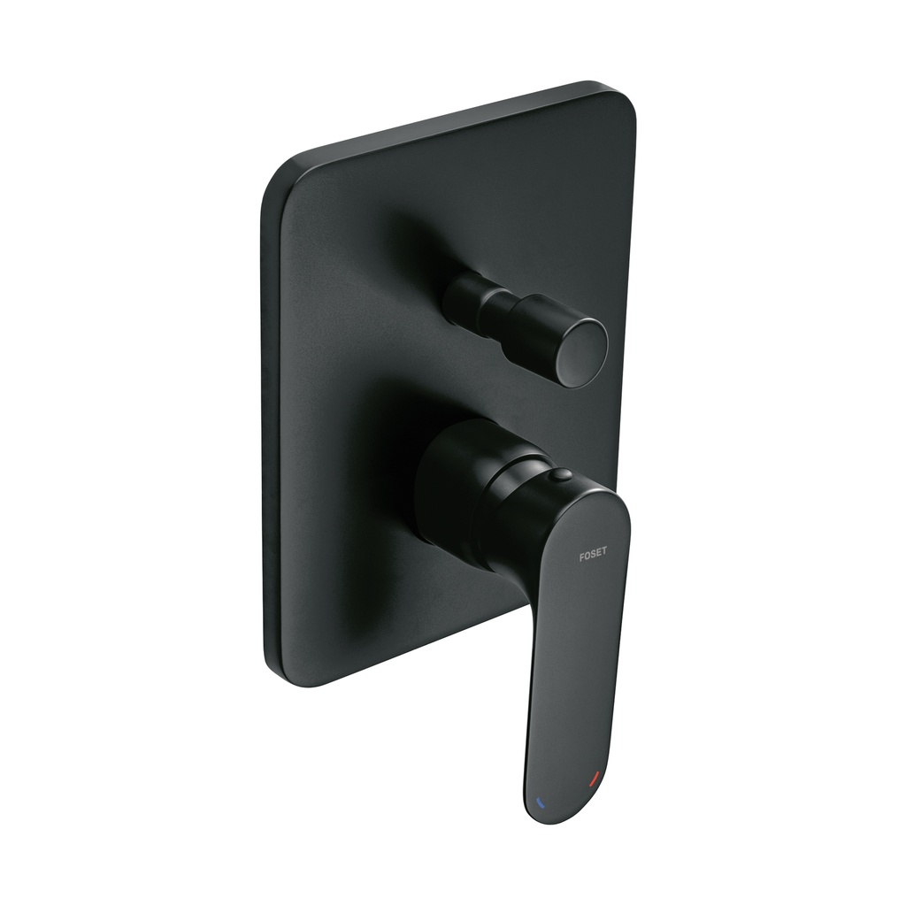 Monomando para regadera con desviador, negro, FOSET RIVIERA - Pag 492