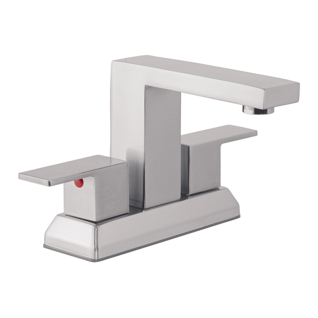 Mezcladora para lavabo 4', satín, FOSET KUBO