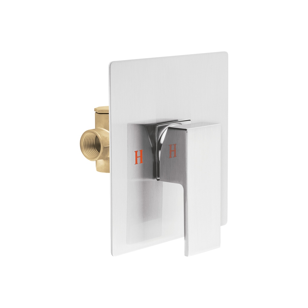 Monomando para regadera sin desviador, satín, FOSET KUBO - Pag 487