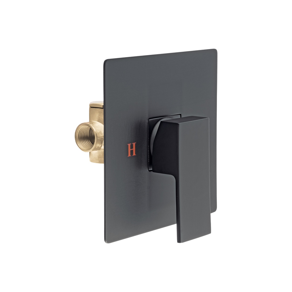 Monomando para regadera sin desviador, negro, FOSET KUBO - Pag 487