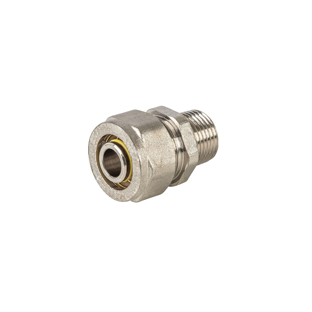 Conector para PEALPE, 3/8x3/8', con rosca macho, Foset