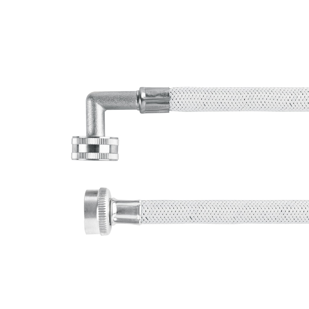 Manguera para lavadora, vinilo, c/codo 90, FOSET