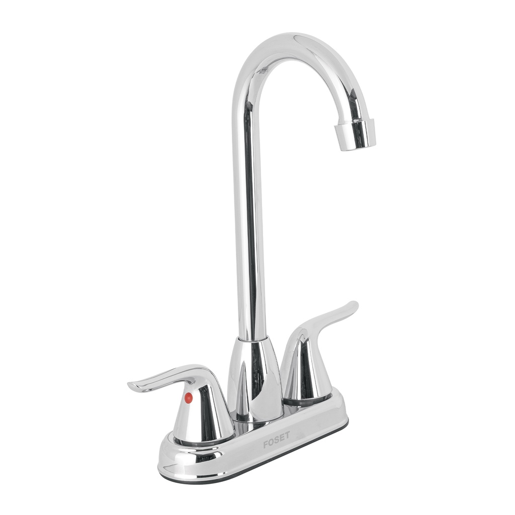 Mezcladora lavabo 4' cromo, tipo bar, palanca, FOSET AERO