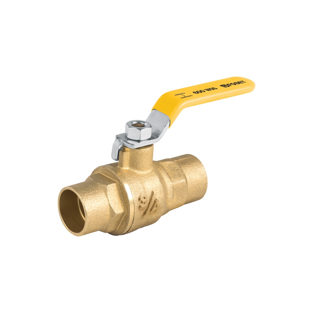 Válvula de esfera para gas, roscable, 3/4', alta presión