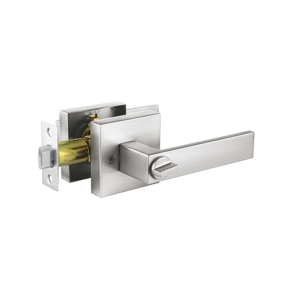 Cerradura manija 'Módena' p/baño, cromo mate, cil latón - Pag 587