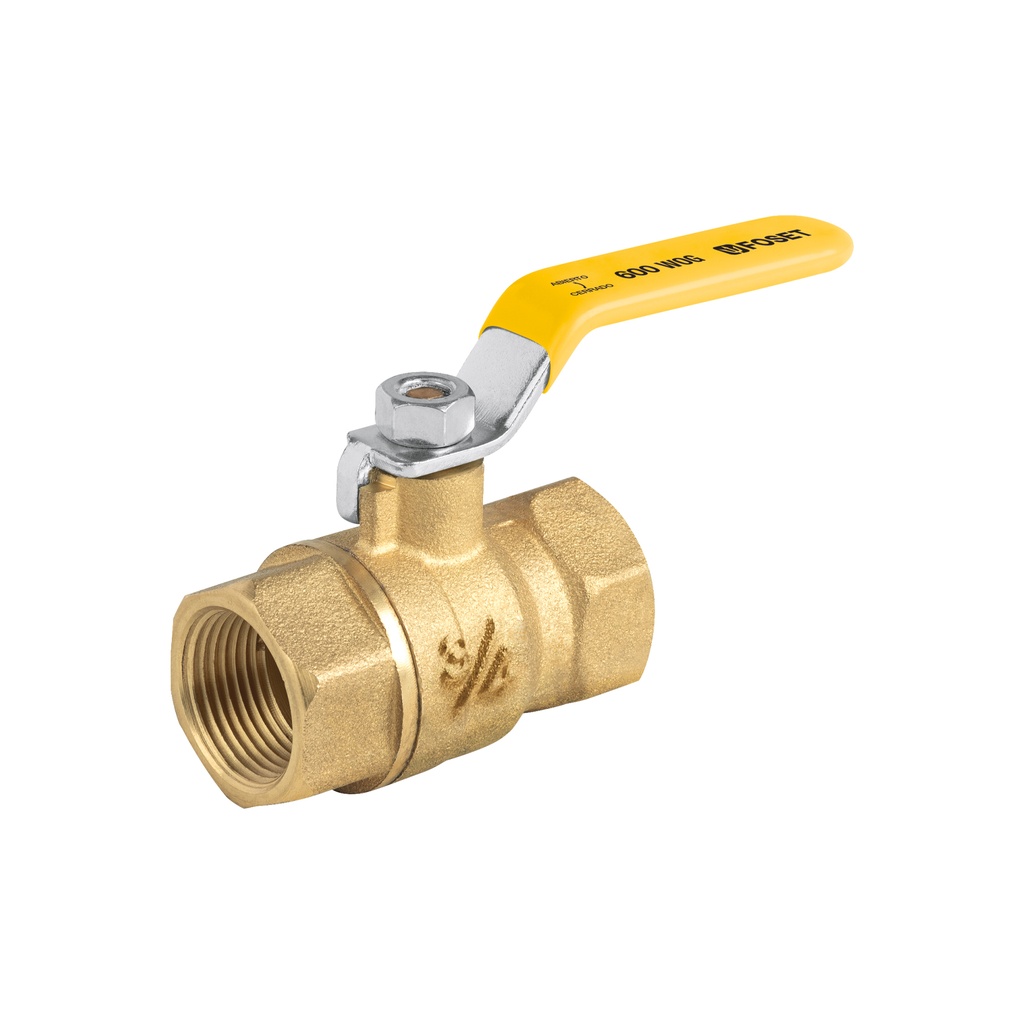 Válvula de esfera para gas, soldable, 3/4', alta presión