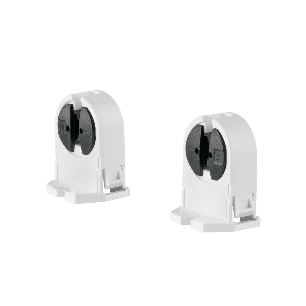 Bolsa 2 pz portalámparas p/tubo LED y fluorescente, base G5