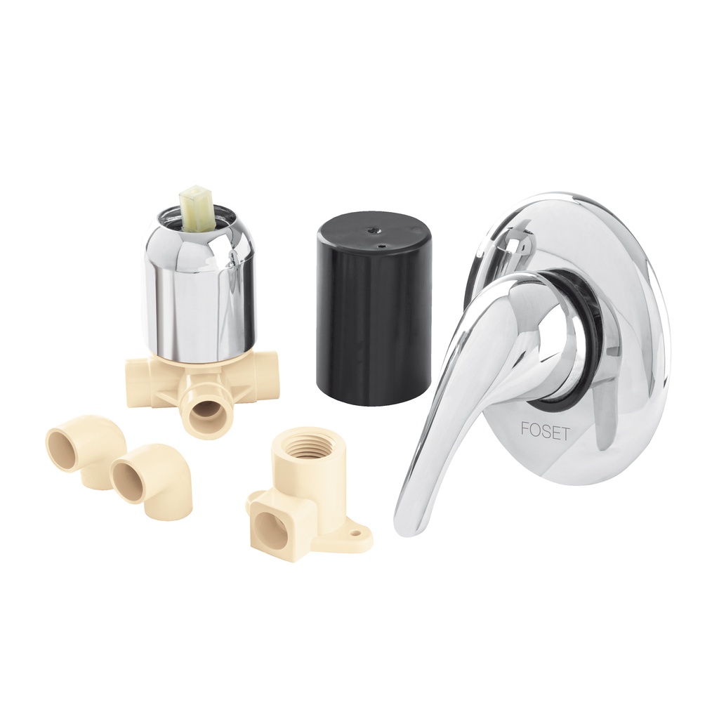 Kit de instalación monomando para regadera CPVC, 1/2', FOSET