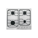 Parrilla gas empotrable 60cm, 4 quem, inox, esmalte, Foset