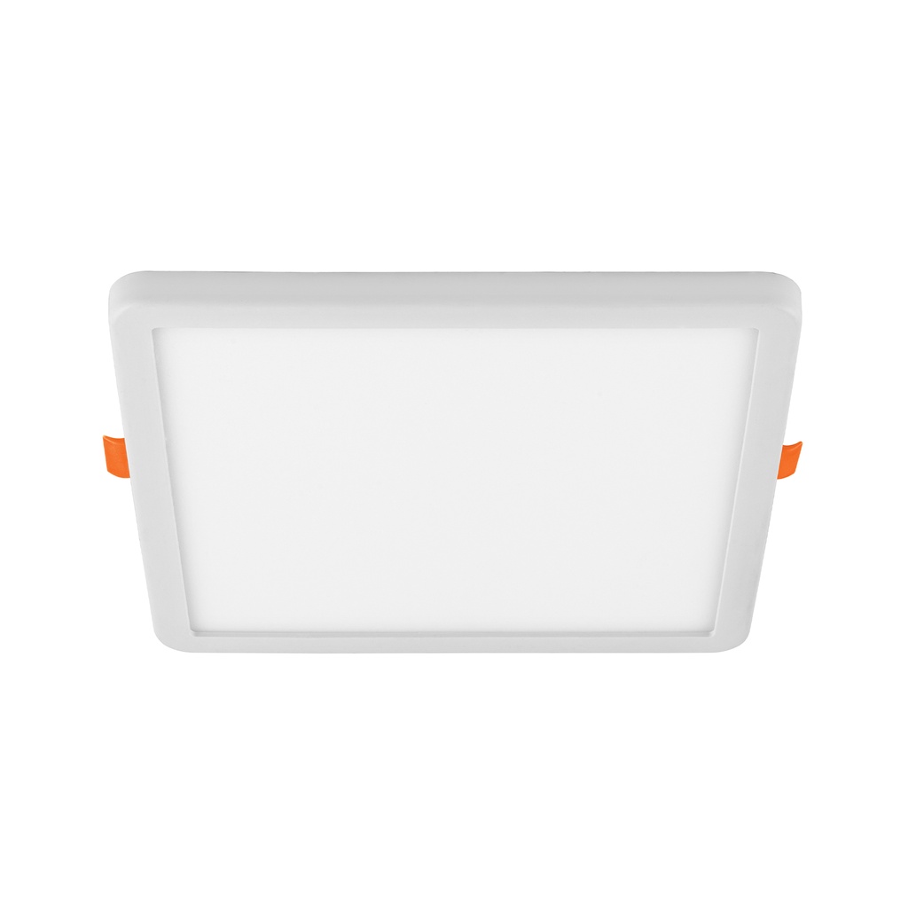 Luminario LED empotrable ajustable 15 W, cuadrado luz de día