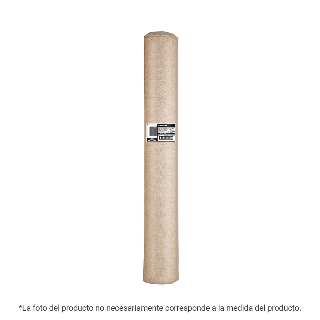 Rollo de malla sombra raschel 90% de 15m x 2m, beige, FIERO