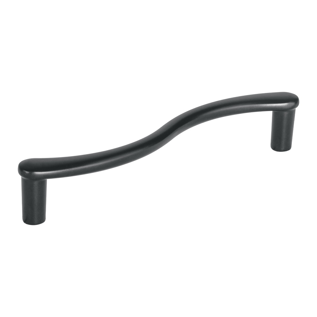 Jaladera de 128mm, línea Toledo, negro, HERMEX