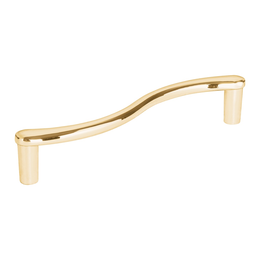 Jaladera de 128mm, línea Toledo, latón brillante, HERMEX - Pag 599