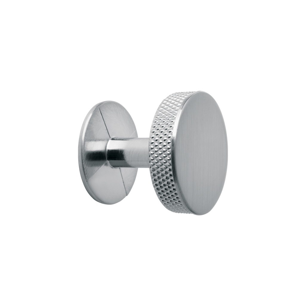 Perilla metálica estilo 'Oviedo', niquel satinado, HERMEX - Pag 599