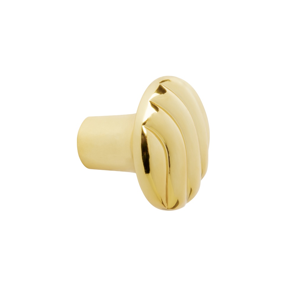 Perilla metálica estilo 'Toledo', latón brillante, HERMEX - Pag 599