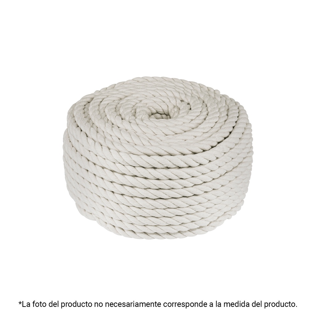 Piola de algodón de 8 mm, rollo, natural, 1 kg, FIERO