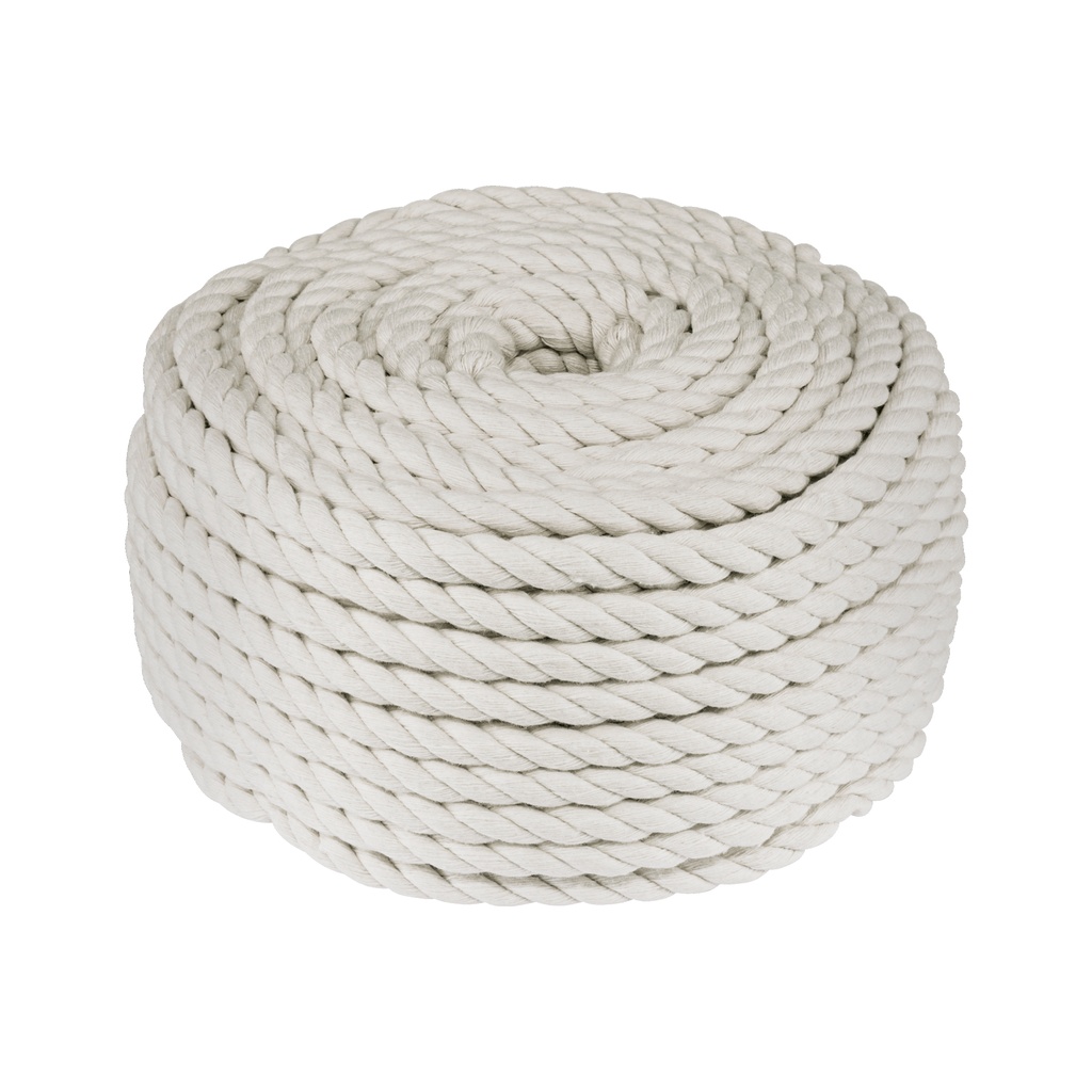 Piola de algodón de 10 mm, rollo, natural, 1 kg, FIERO