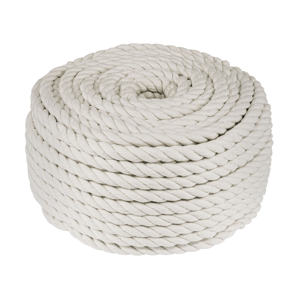 Piola de algodón de 10 mm, rollo, natural, 1 kg, FIERO