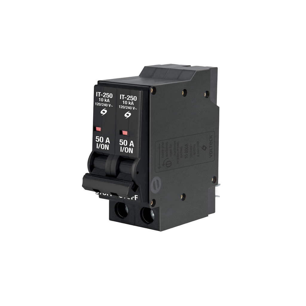 [T45880] Interruptor de 2 polos 50A, enchufable, a granel, VOLTECK