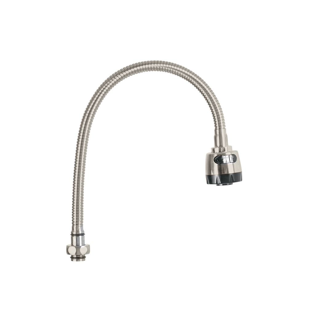 Cuello flexible para mezcladora de fregadero, negro, AQUA