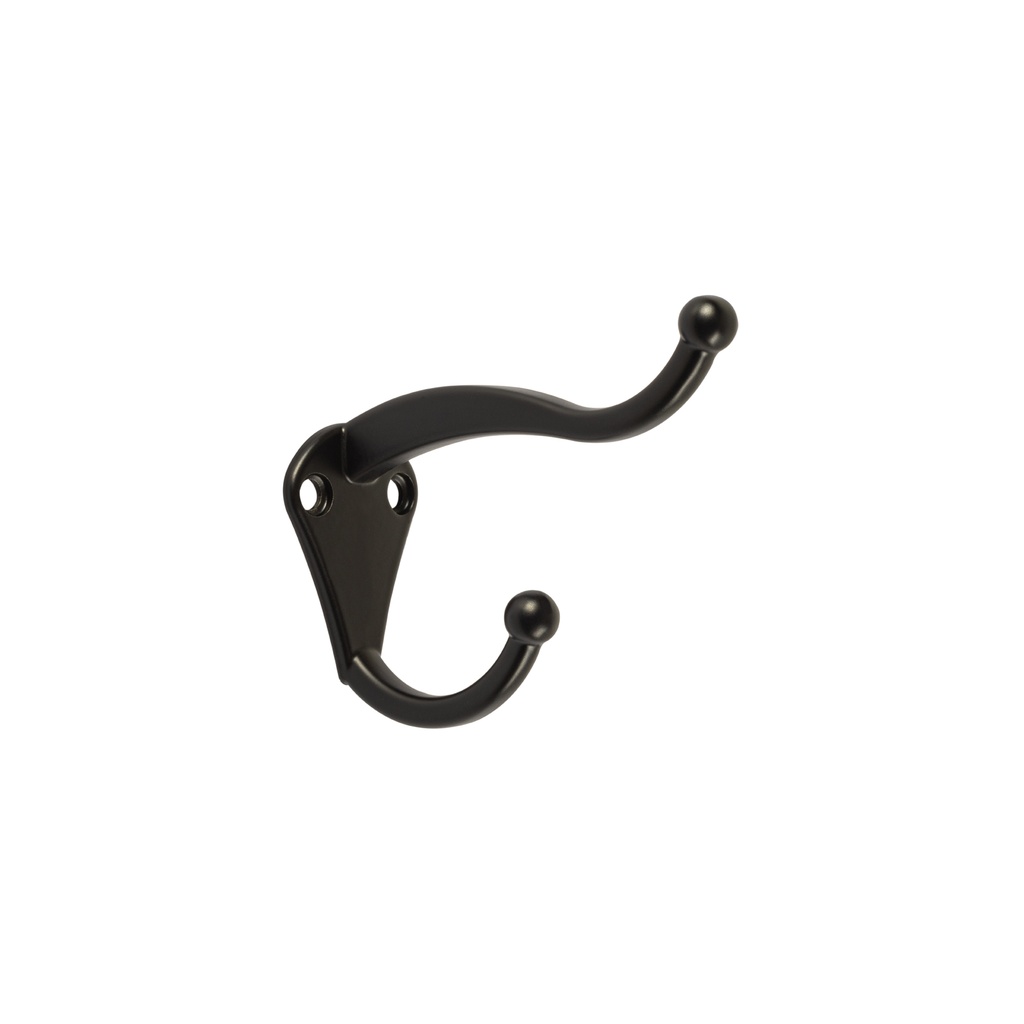 Gancho doble largo y corto tipo perchero, chico, negro - Pag 595