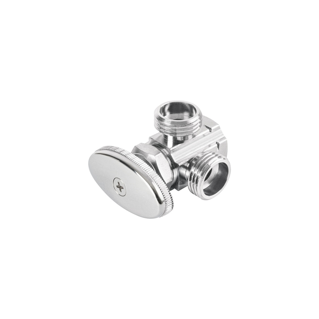 Llave angular 1/2'x doble salida 1/2', Foset