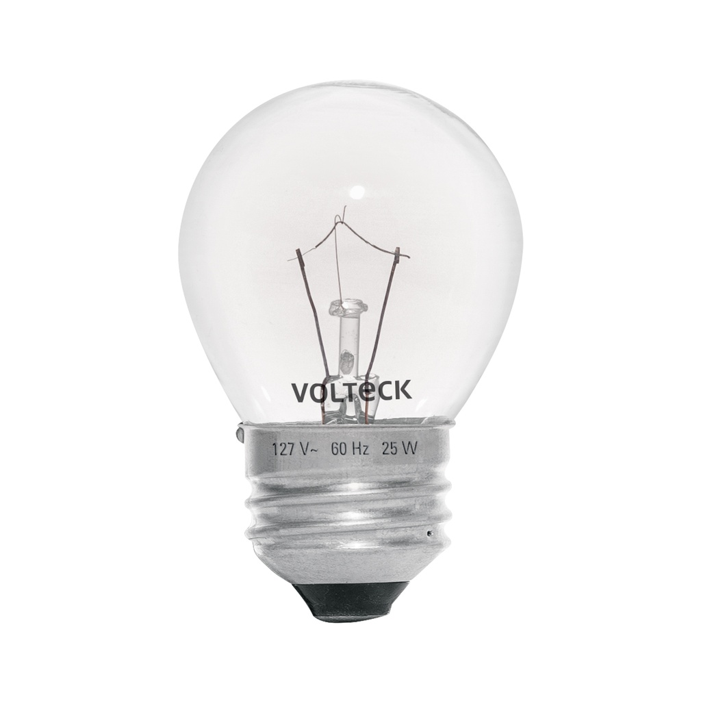 Foco incandescente 25W para horno/refrigerador, transparente