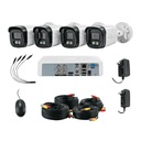 Kit video vigilancia, 4 canales, 4 cámaras, 5MP, Disco 1TB - Pag 439