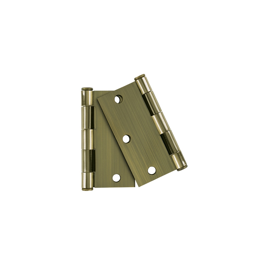 Bolsa c/2 bisagras cuadrada 3-1/2' acero laton antiguo, plan