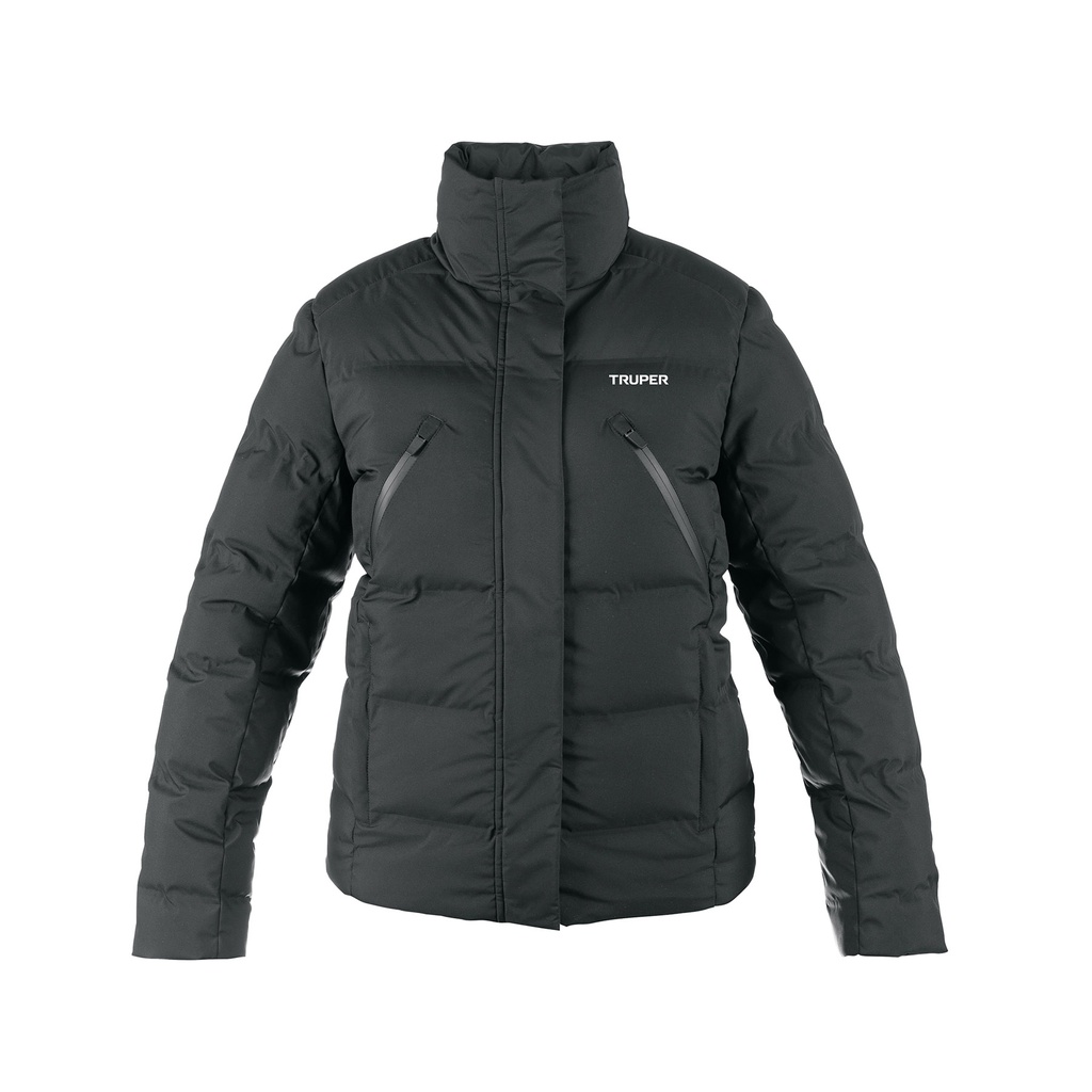 Chamarra acolchada térmica para mujer, negro, M, TRUPER