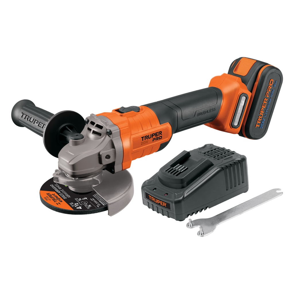 Esmeriladora 4-1/2', 20V, 1 batería 4Ah, PRO