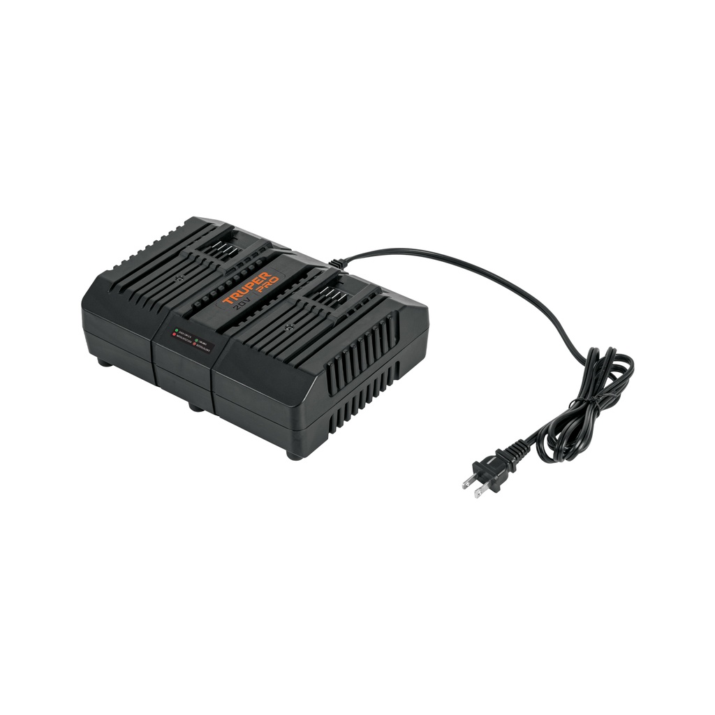 Cargador dual de baterías de ion litio 20V, TRUPER PRO - Pag 270