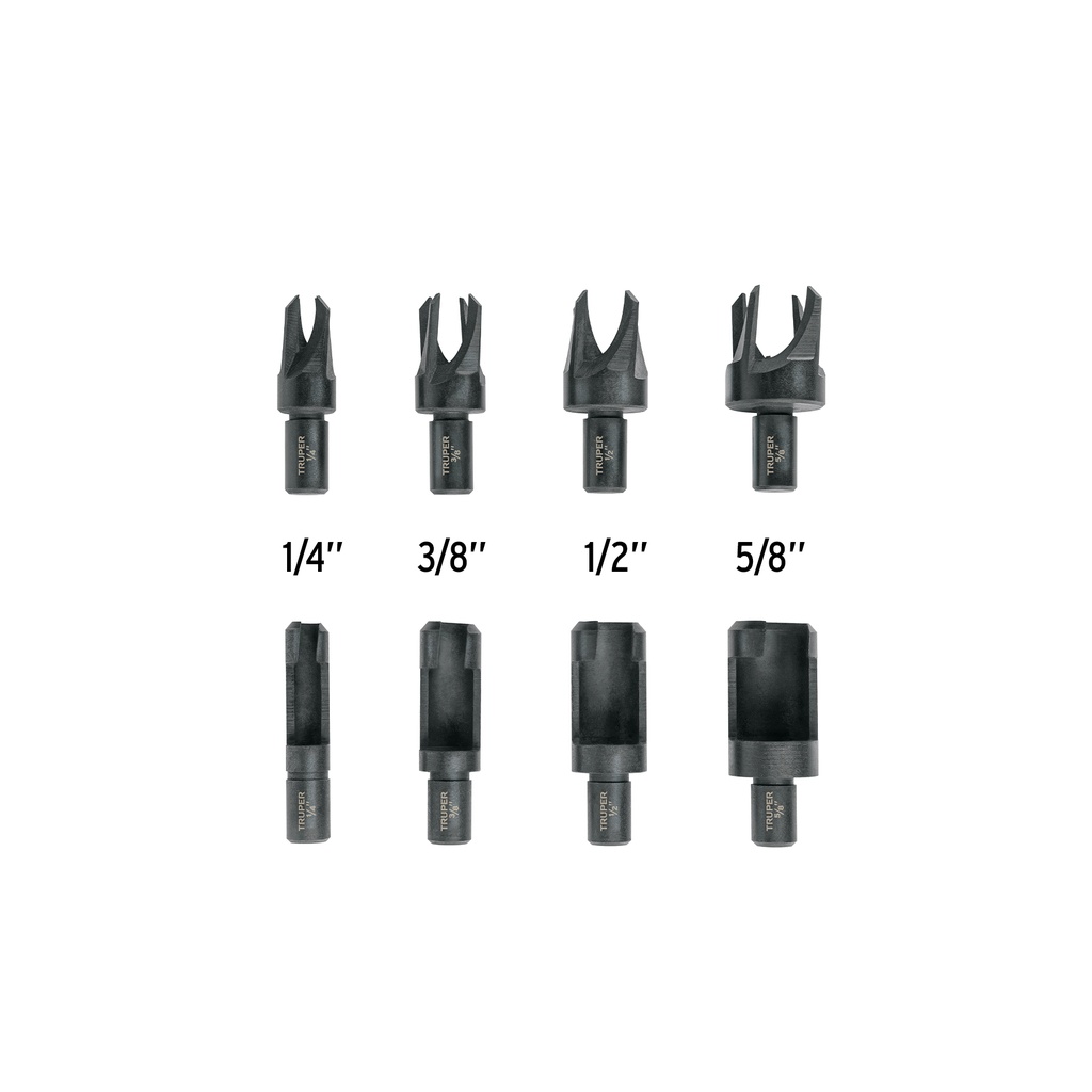 Juego de 8 brocas clavacote para madera, Truper