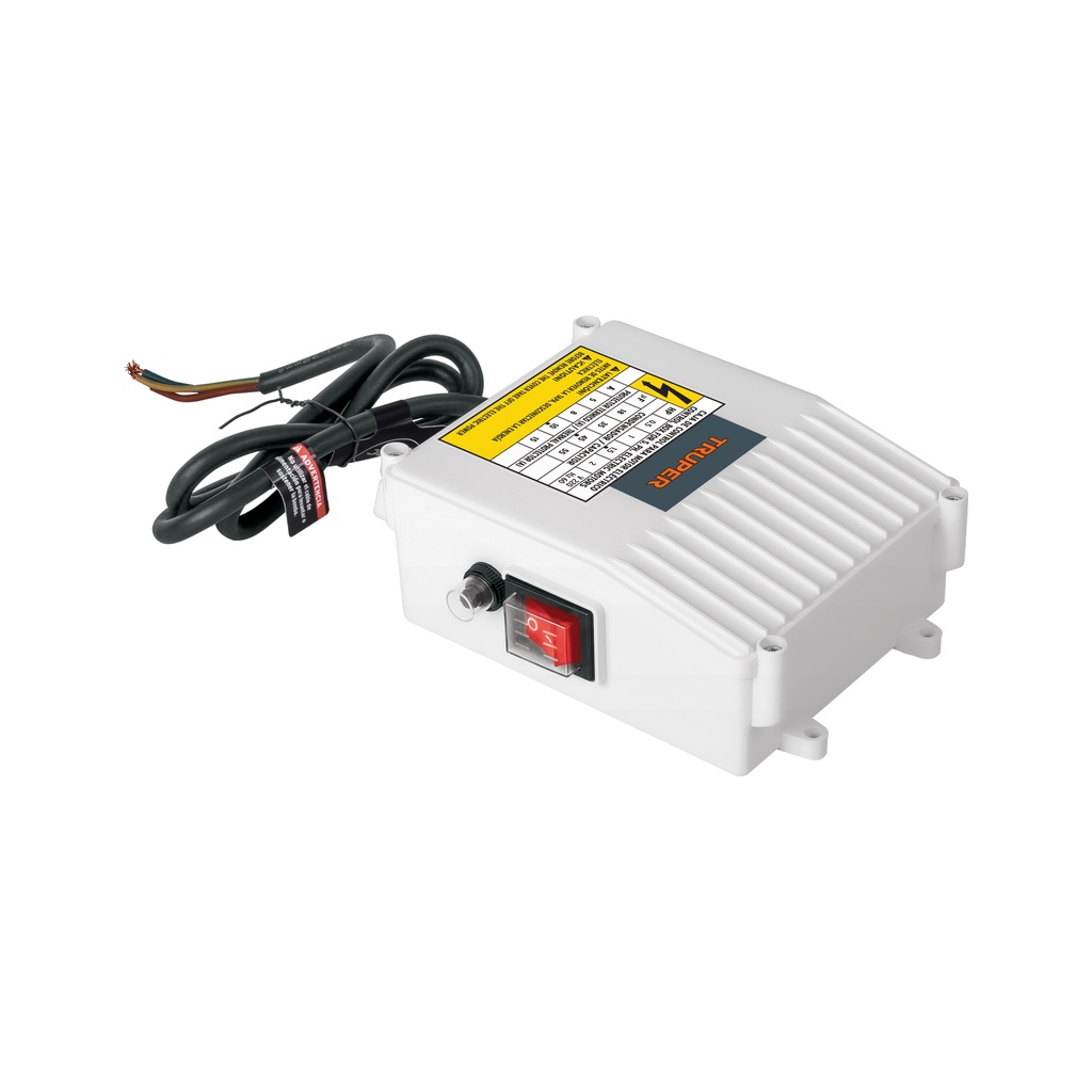 Caja de control p/bomba pozo profundo 1 1/2 HP, 220V, Truper
