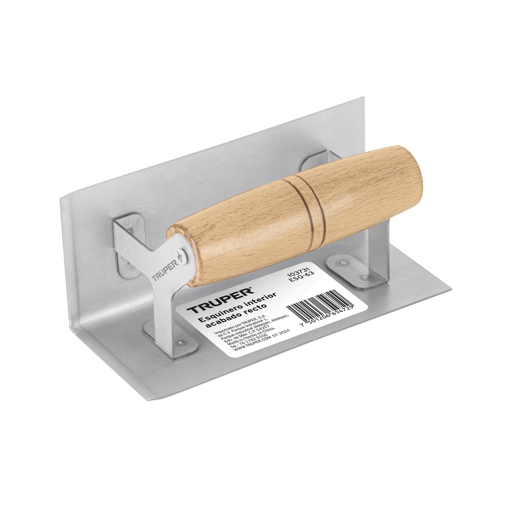 Esquinero interior, para acabado recto, Truper - Pag 211