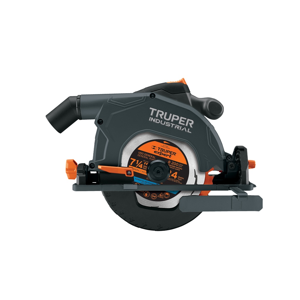 Sierra circular 7-1/4' 1800W, TRUPER INDUSTRIAL