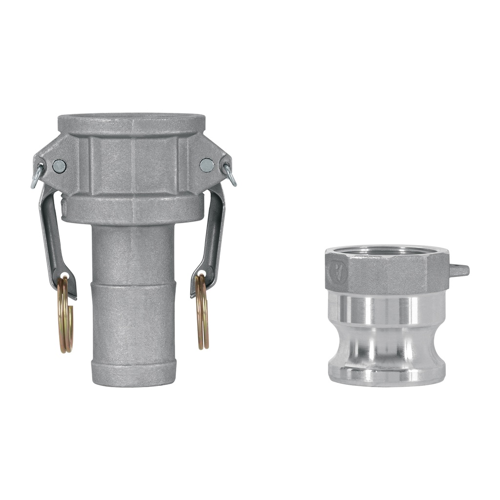 Juego de conexiones rápidas p/manguera de 1.5'para motobomba