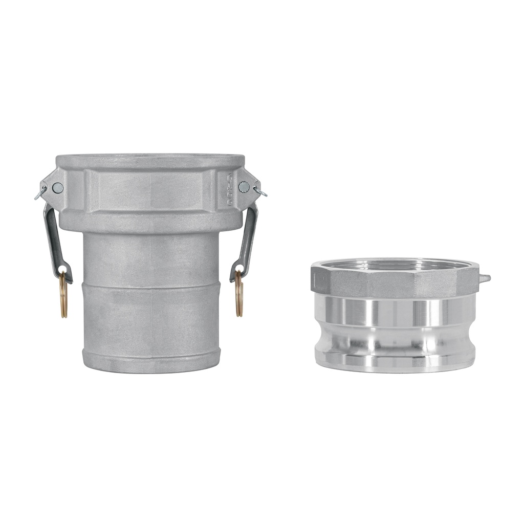 Juego de conexiones rápidas p/manguera de 4' para motobomba