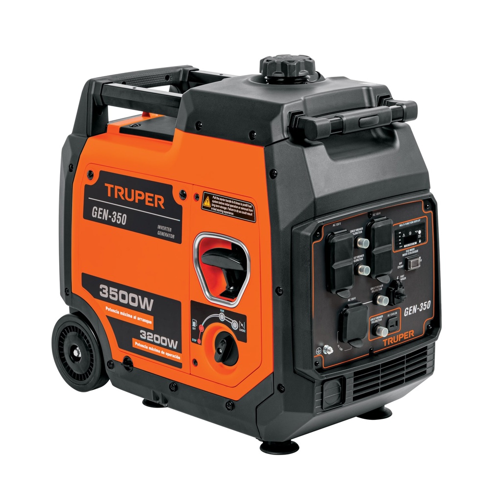 Generador silencioso inverter 3.5 kW, 224cc,encendido manual