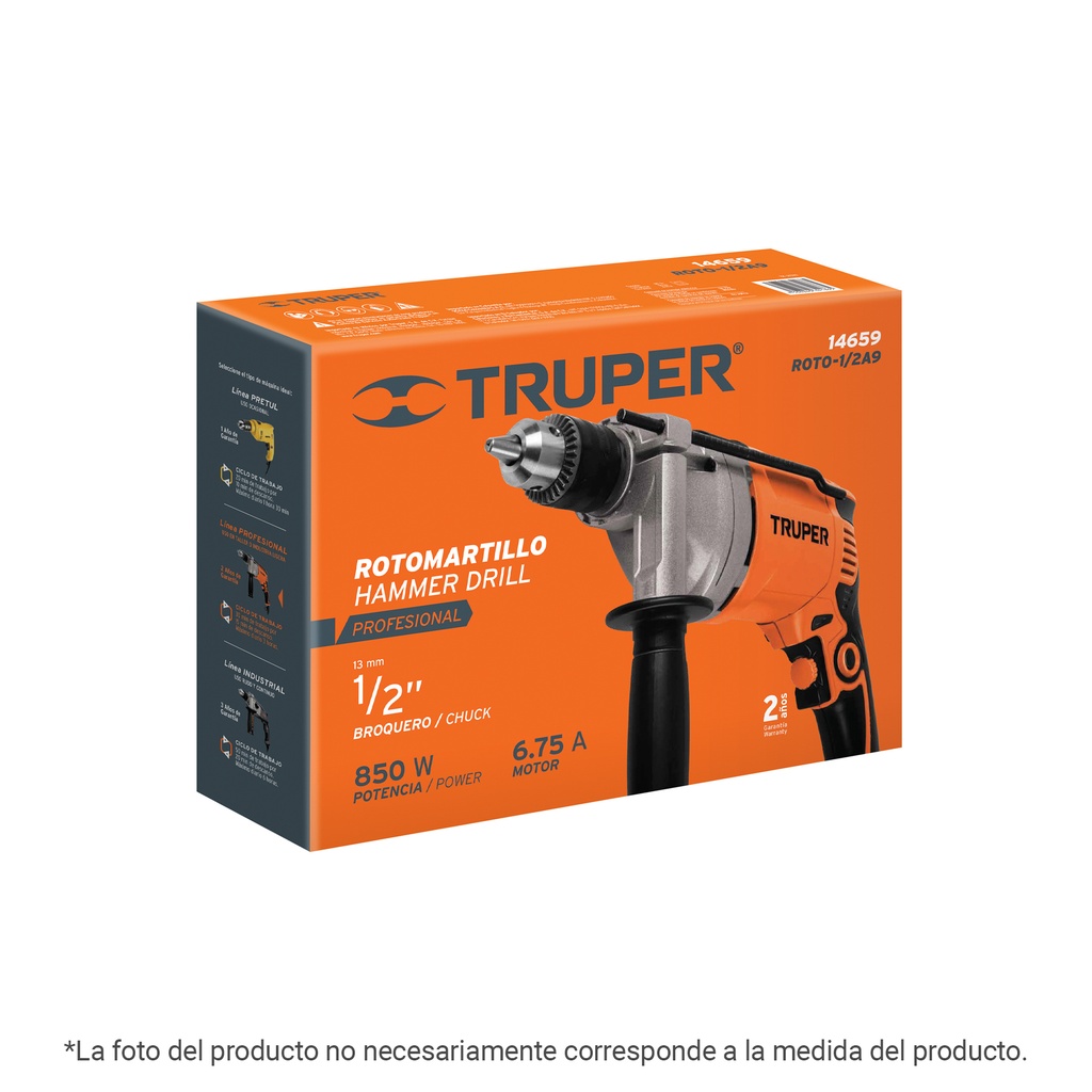 Caja de empaque de repuesto para ROTO-1/2N9, TRUPER