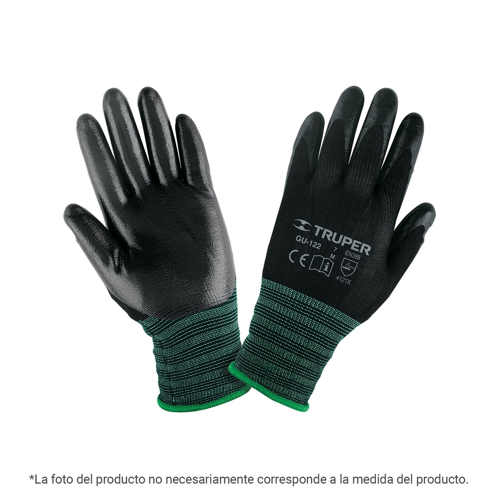 Guantes de nylon recubiertos de nitrilo, XG, Truper - Pag 349