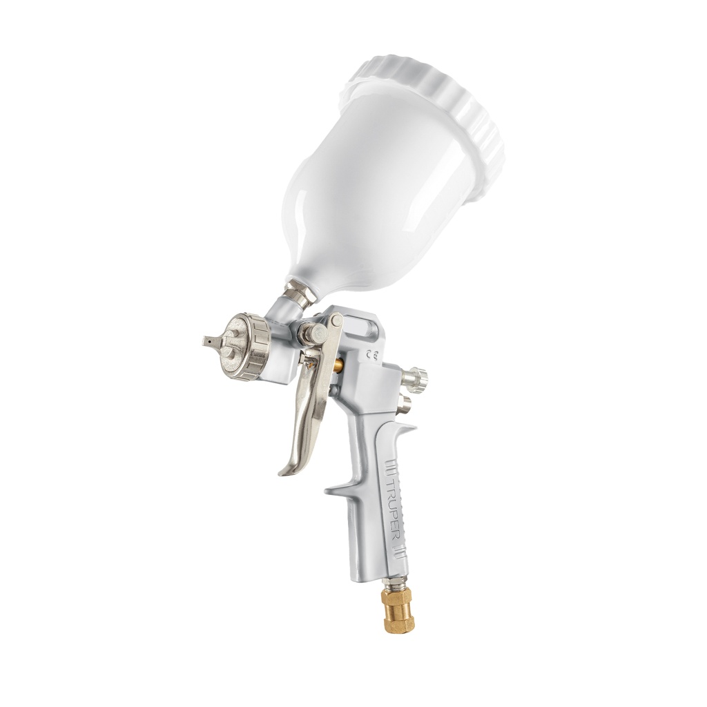 Pistola p/pintar Híbrida vaso plástico,1.3mm, TRUPER