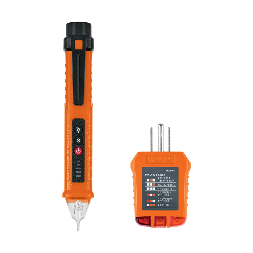 Kit de probadores sin contacto y para tomacorrientes, TRUPER - Pag 291