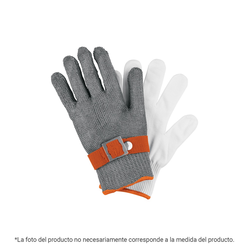 Guante Anticorte NV 5 de Acero Inoxidable, G, Truper
