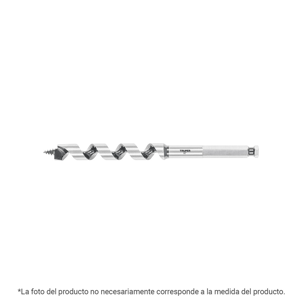 Broca auger tipo berbiquí 5/8' X 18', TRUPER