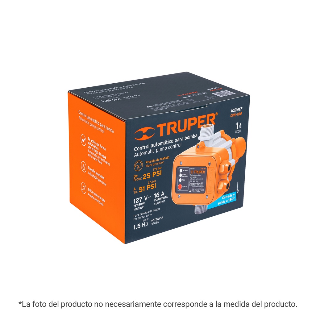 Caja de empaque de repuesto para CPB-180, TRUPER