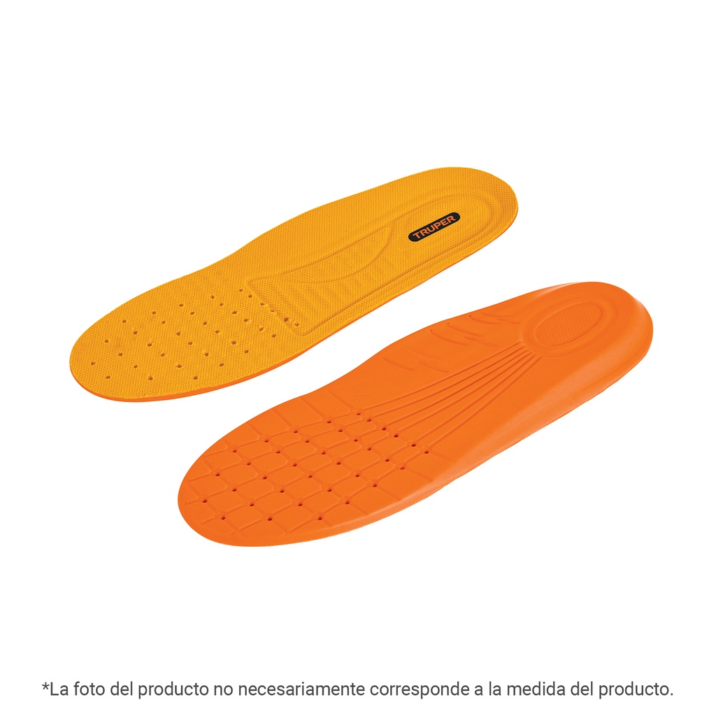 Bolsa con par de plantillas memory foam p/zapato talla 24
