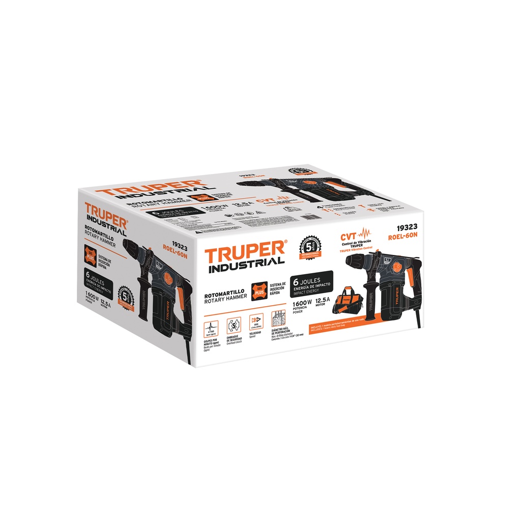 Caja de empaque de repuesto para ROEL-60N, TRUPER INDUSTRIAL